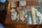 Lot of Paper Dolls, Metal Modern Sign, & (2) Pictures