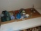 (3) Flats of misc. ball jars, misc. glass, Christmas ornaments, etc.