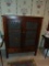 55 in. tall x 42 in. wide Antique jelly cupboard & contents