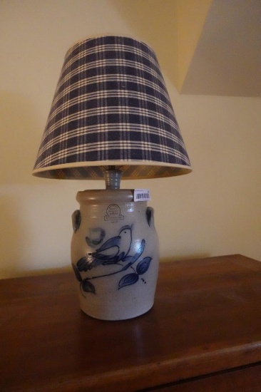 1987 Pottery Butter Churn lamp