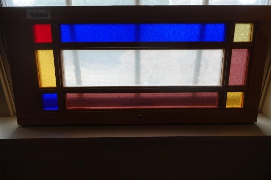 14 in. x 30 in. Stained Glass Window