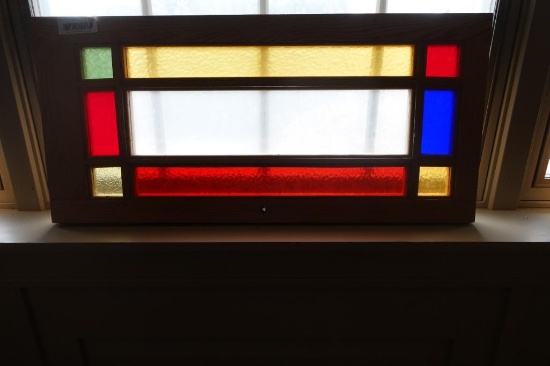14 in. x 30 in. Stained Glass Window