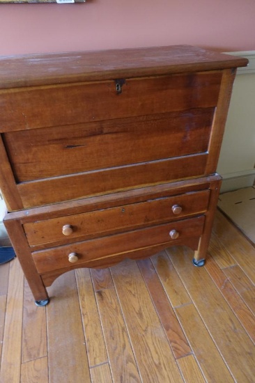 34 in. x 17 in. x 39 in. Antique Sugar Chest