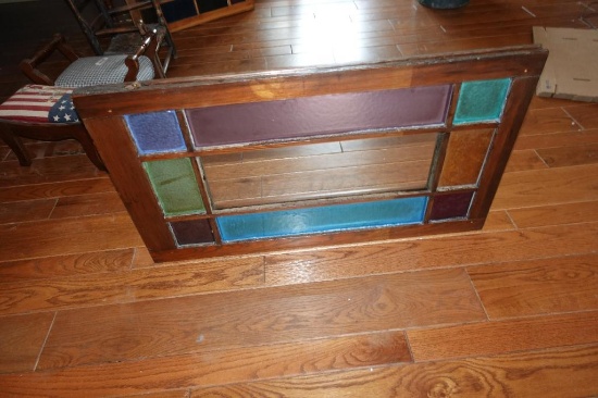 20 in. x 35 in. Stained Glass Window As Pictured