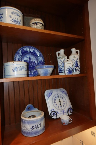Blue Pottery as pictured
