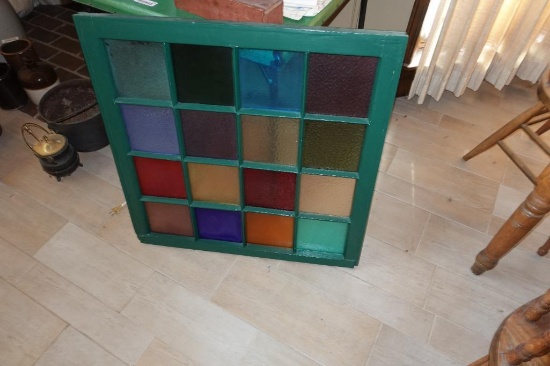 30 in. square Stain Glass Window