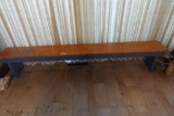 8 ft. Vintage Wooden Bench