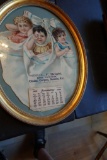 L.F. Bright Barry, IL 1904 Framed Calendar