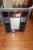 30 in. x 24 in. Stained Glass Window As Pictured