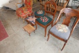 Needlepoint chairs as pictured