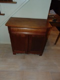 32 in. tall x 30 in. wide single drawer washstand with drawers below