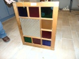 21 in. x 27 in. Stain glass window