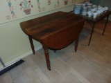 Wooden antique double drop leaf table