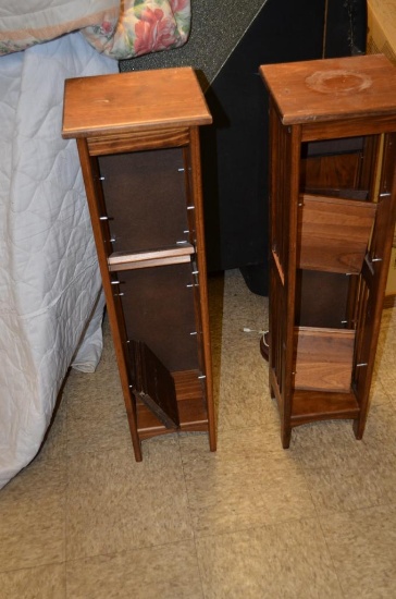 2 Wooden CD upright Organizers, includes HP Printer