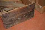 Vintage mineral water shipping crate