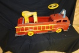 30 in. Long Vintage Ride-On Firetruck