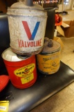 (3) 5 Gallon Oil Cans As Pictured