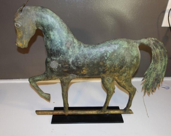 18 in. Wide x 16 in. Tall Vintage Horse Weathervane Topper