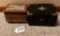 LOT OF 2 - LINDEN MUSIC BOX & BLACK MADE IN JAPAN MUSIC BOX (CHIP IN PAINT)