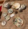 VINTAGE ORIENTAL JAPANESE SAUCERS, SHAKERS & MORE - ONE CHIPPED