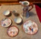 VINTAGE LOT OF JAPANESE GEISHA GIRL DISHES, PITCHER, CUP & SAUCER & MORE