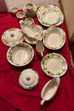 SET OF CALIFORNIA 6962 RIDGWAYS HAND PAINTED BEDFORD WARE DISHES MADE IN ENGLAND