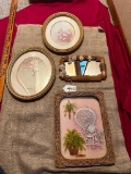 LOT OF 4 - HUMMINGBIRD PICTURES, MIRROR & MORE