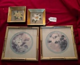 LOT OF 4 - FLORAL WALL HANGING PICTURES