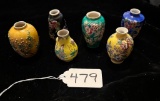 GROUP LOT OF ORIENTAL SMALL VASES