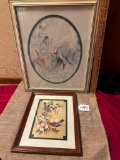 LOT OF 2 - FRAMED BIRD PICTURES