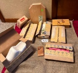 GROUP OF MONTHLY VINTAGE THE NATIONAL HANDCRAFT SOCIETY CRAFT PROJECTS IN BOXES & MORE