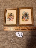 LOT OF 2 - A. LAMBERT PRODUCTS ELEPHANT & LION PICTURES