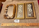 LOT OF 3 - HOME DECOR MIRRORS