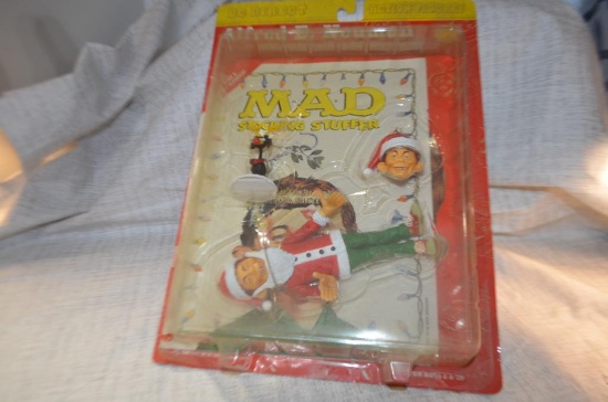 DC Direct MAD Alfred E. Neuman Fully Poseable Action Figure and Holiday Special Issue