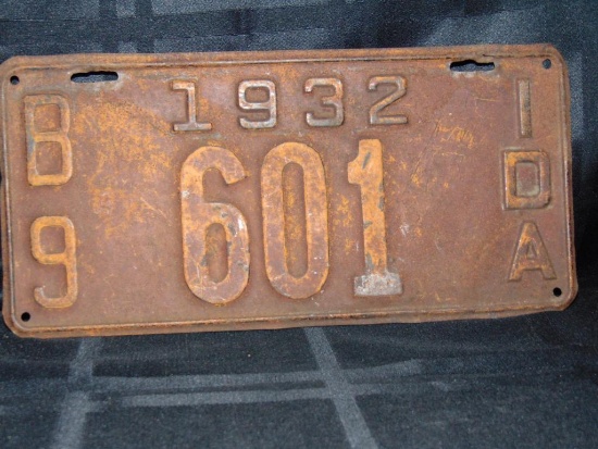 License Plate, Idaho, 1932