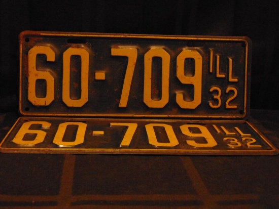 License Plates, Illinois, 1932