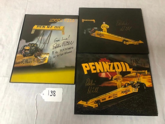 EDDIE HILL SIGNED PHOTOS