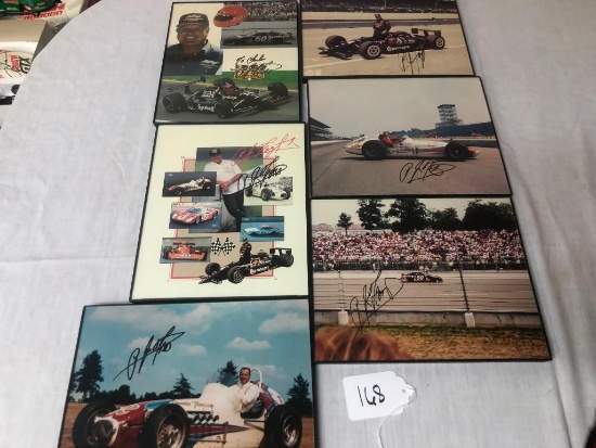 MISC FRAMED SIGNED RACING PHOTOS