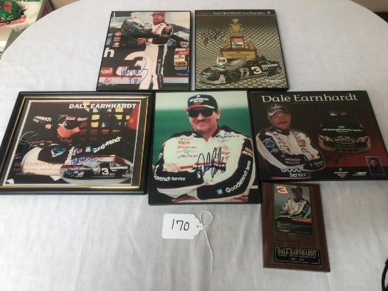 DALE EARNHARDT SIGNED PHOTOS