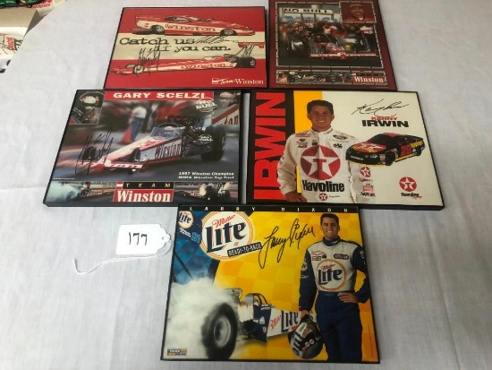 MISC SIGNED RACING PHOTOS