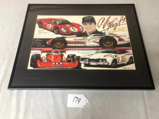 AJ FOYT FRAMED PRINT