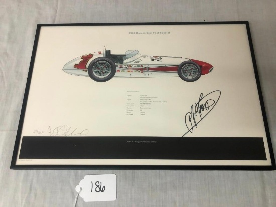 AJ FOYT FRAMED PRINT