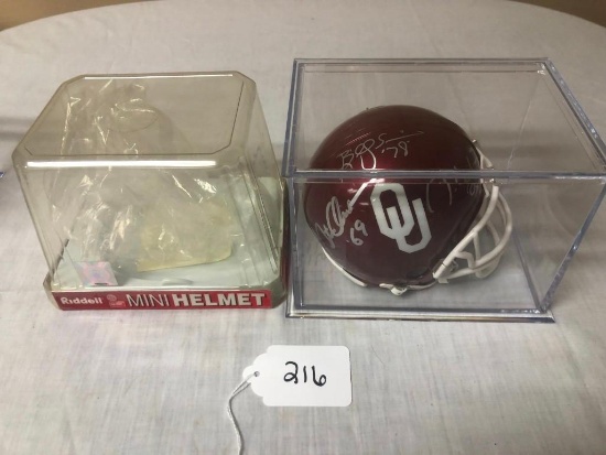 OKLAHOMA SIGNED MINI HELMET