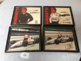 MARIO AND MICHAEL ANDRETTI SIGNED PHOTOS