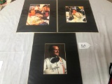 AJ FOYT MATTED SIGNED PHOTOS