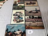MISC FRAMED SIGNED RACING PHOTOS