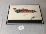 AJ FOYT FRAMED PRINT