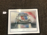 HURLEY HAYWOOD FRAMED PORSCHE PRINT