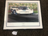 AL HOLBERT AND DEREK BELL PORSCHE 962 FRAMED PRINT