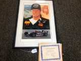 AJ FOYT SIGNED PRINT FRAMED